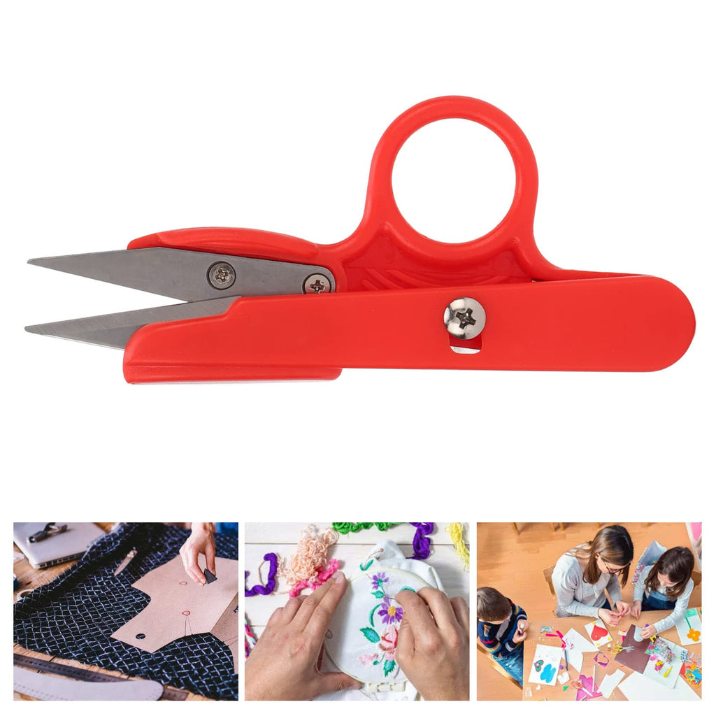 “Sewing Thread Cutter Ring – Plastic Finger Thimble for Yarn & Thread (Random Color)”