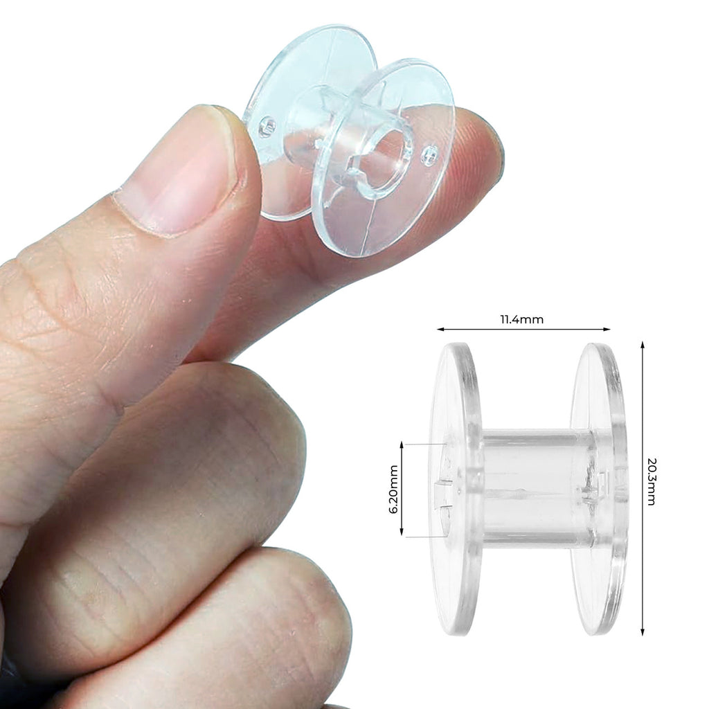 “High-Quality Plastic Bobbins – Durable & Smooth Threading for Home Sewing Machines (Pack of 12)”