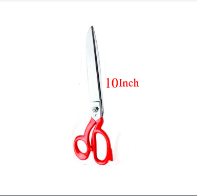 “Heavy Duty Tailor Scissors – 8/9/10 Inch Red Handle Kenchi for Sewing & Fabric Cutting”