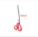 “Heavy Duty Tailor Scissors – 8/9/10 Inch Red Handle Kenchi for Sewing & Fabric Cutting”
