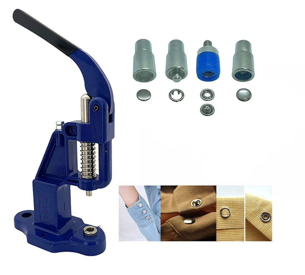 “Large Hand Press Button Machine – Heavy-Duty Cast Iron Tool for Tich & Fabric Button Making”Just Machine