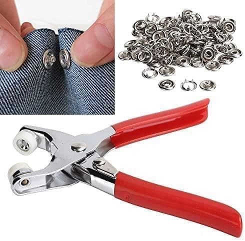 “Tich Button Plier Machine – Metal Snap Buttons for Kids Clothes, Shoes & DIY Sewing (Press Studs Kit)”
