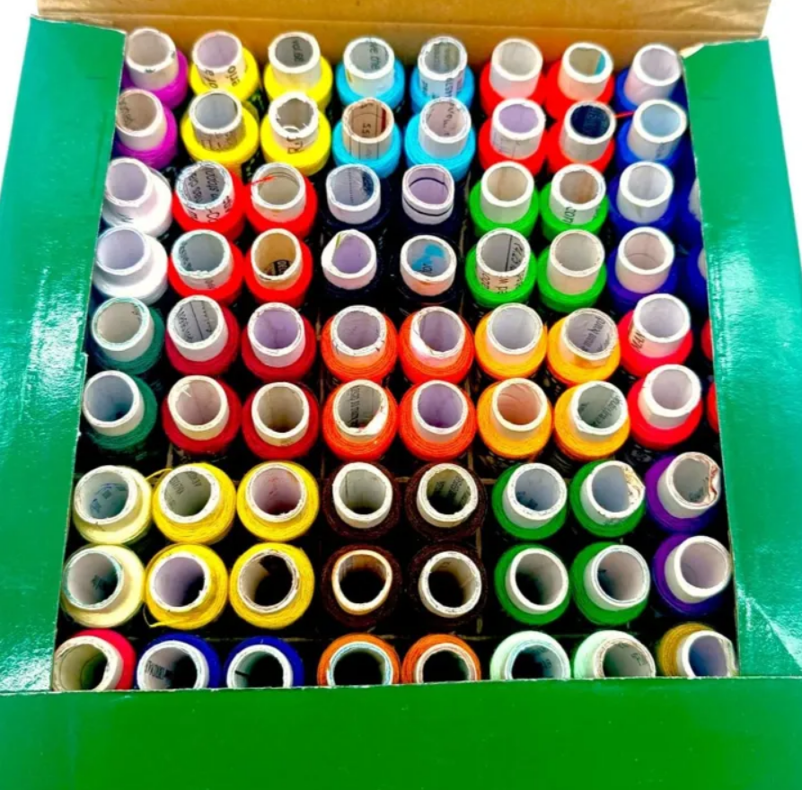 49-Pcs Falcon Sewing Thread Set – 175 Yards, 100% Polyester, Fast Colors, High Quality