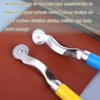 1-Pc “Tracing Wheel Sewing Tool – Plastic Handle Needle Point Marker for Fabric, Leather & Crafts (Random Color)”