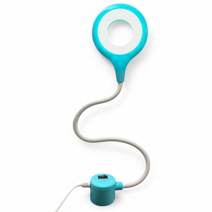 “Ring LED Sewing Machine Light – Flexible Silicone Gooseneck with Magnetic Base & Adjustable Brightness”