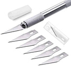“JustLatest Detail Pen Knife – Precision Cutting Tool with 5 Sharp Blades for DIY, Art & Craft”