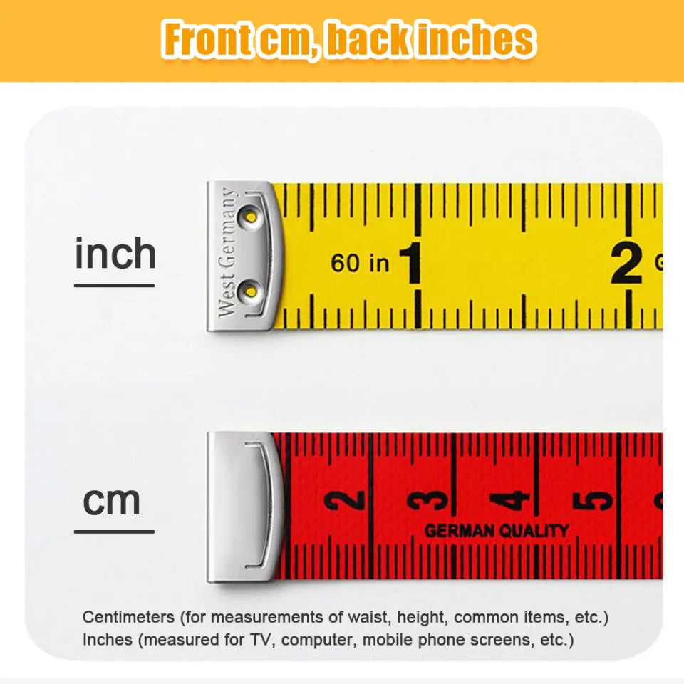 “German Quality Soft Tape Measure – 1.5m / 60 Inch Tailor & Dressmaker Measuring Tape”
