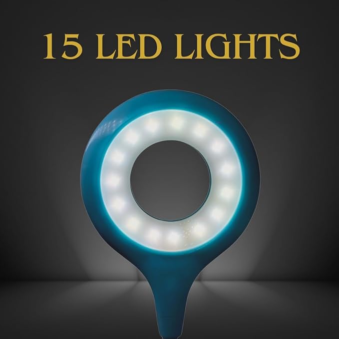 “Ring LED Sewing Machine Light – Flexible Silicone Gooseneck with Magnetic Base & Adjustable Brightness”