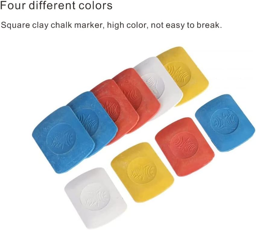 Pack of 10 Tailoring Soft Crayons – Square Fabric Chalk (3 Colors) | Lightweight & High-Quality Tailor Chalk