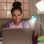 “Ring LED Sewing Machine Light – Flexible Silicone Gooseneck with Magnetic Base & Adjustable Brightness”