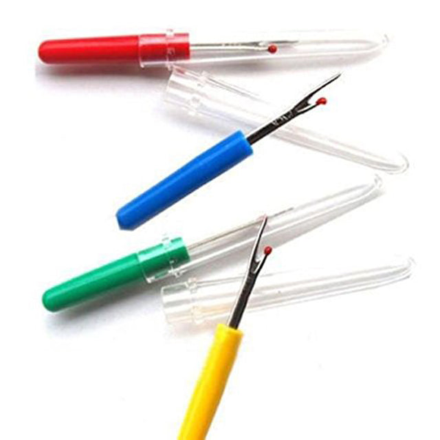 6-Pc Seam Ripper & Thread Cutter Set – Plastic Handle Multicolor Sewing Tools for Home & Crafts