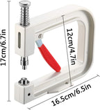 “Pearl Punching Machine – Manual Hand Press with Multiple Size Dies for Bead & Pearl Setting”