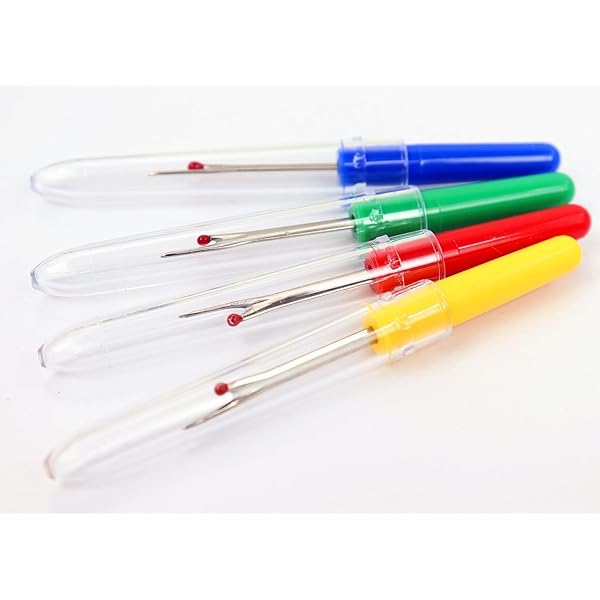 6-Pc Seam Ripper & Thread Cutter Set – Plastic Handle Multicolor Sewing Tools for Home & Crafts