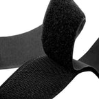 3 Yards Velcro Tape Set – Male & Female Hook Loop with Double-Sided Adhesive | 1-Inch Black High-Quality Fastening Tape