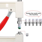 “Pearl Punching Machine – Manual Hand Press with Multiple Size Dies for Bead & Pearl Setting”