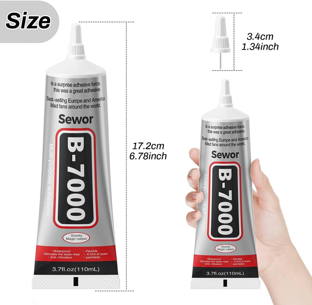 B6000 Glue 110ml – Universal Super Strong Transparent Adhesive for DIY & Repairs