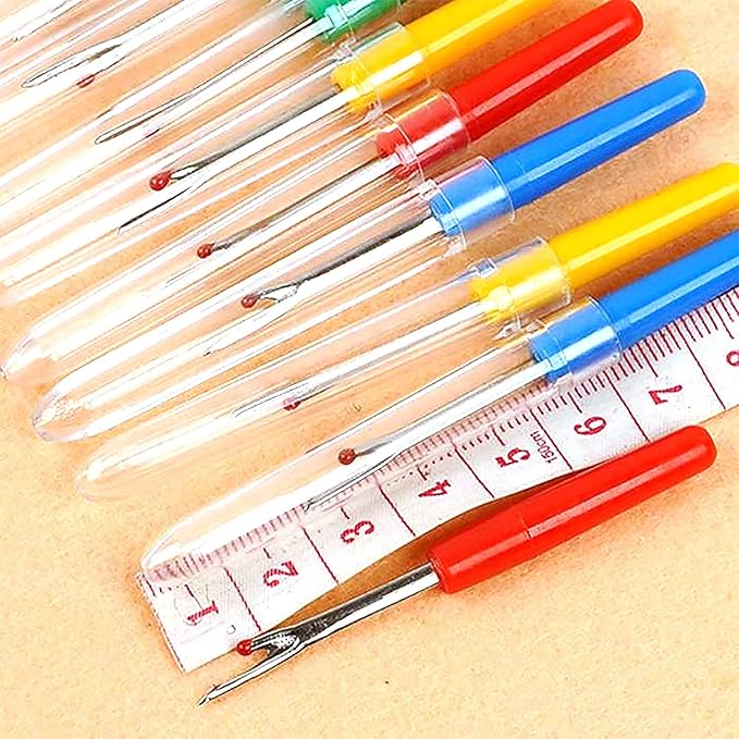 6-Pc Seam Ripper & Thread Cutter Set – Plastic Handle Multicolor Sewing Tools for Home & Crafts