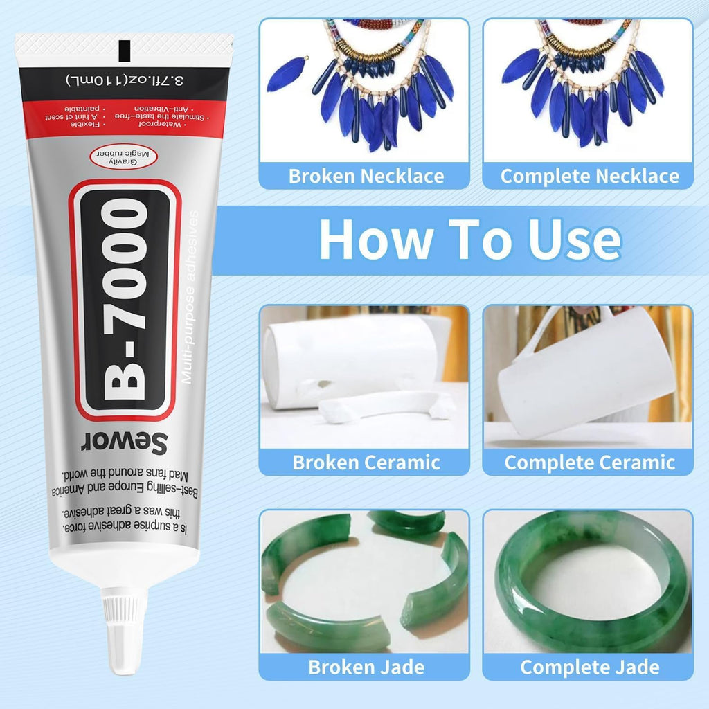 B6000 Glue 110ml – Universal Super Strong Transparent Adhesive for DIY & Repairs