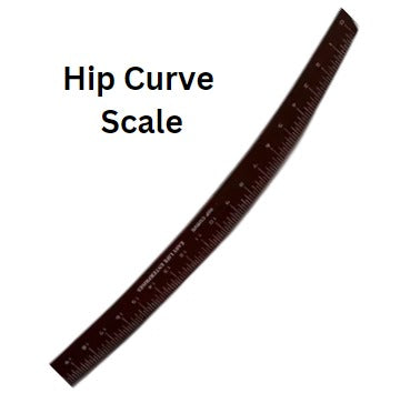 “Hip Curve Scale – 24 Inch Shirt Cutting & Measuring Tool for Tailors”