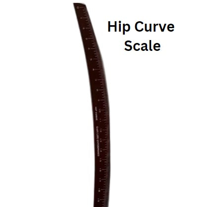 “Hip Curve Scale – 24 Inch Shirt Cutting & Measuring Tool for Tailors”