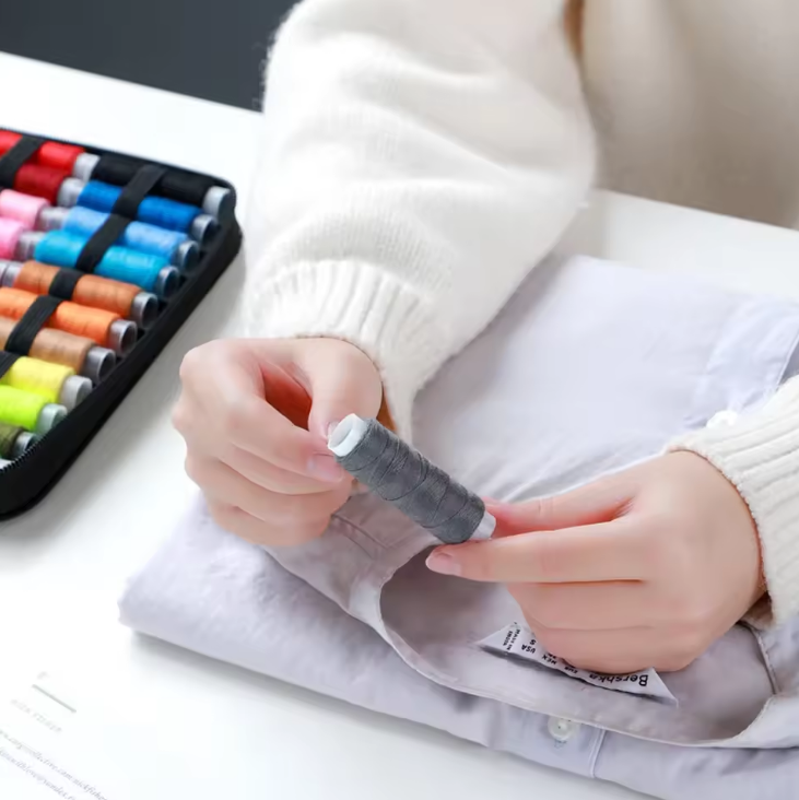 “Complete Sewing Kit – Portable Travel DIY Set with Threads, Needles, Scissors & Tools for Embroidery & Handwork”