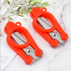 “Foldable 11cm Scissors – Stainless Steel Blade, Plastic Handles for Right & Left-Handed Users, Orange”