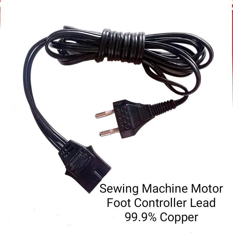 “Power Lead Sewing Machine Motor Cable with Plug – High-Quality Replacement Wire”