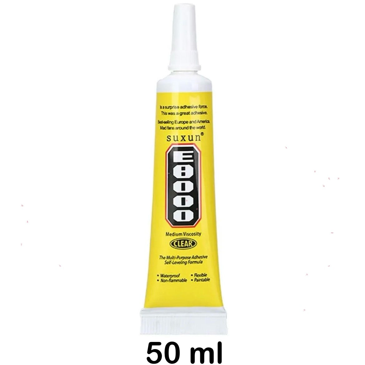 Imported High Quality E8000 Glue – 50ml Multipurpose Strong Adhesive for DIY, Jewelry, Crafts & Touch Screen Repair
