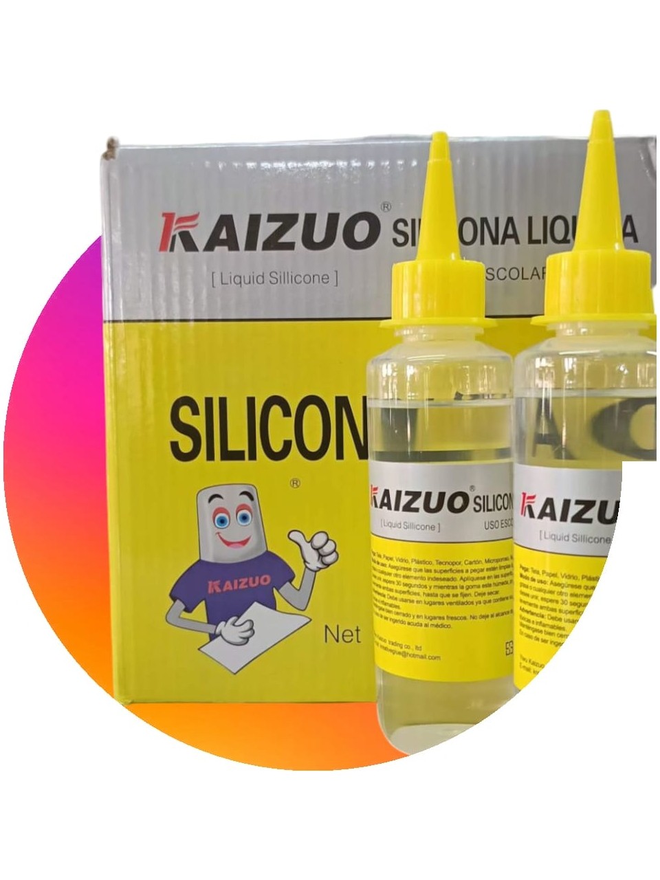 Kaizuo 30ml Liquid Silicone Glue – Strong Clear Adhesive for DIY, Crafts, Fabric, Mobile & Home Repairs