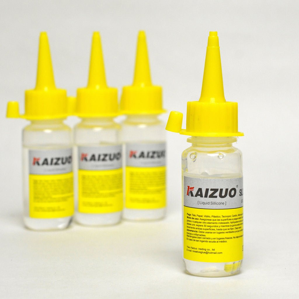 Kaizuo 30ml Liquid Silicone Glue – Strong Clear Adhesive for DIY, Crafts, Fabric, Mobile & Home Repairs