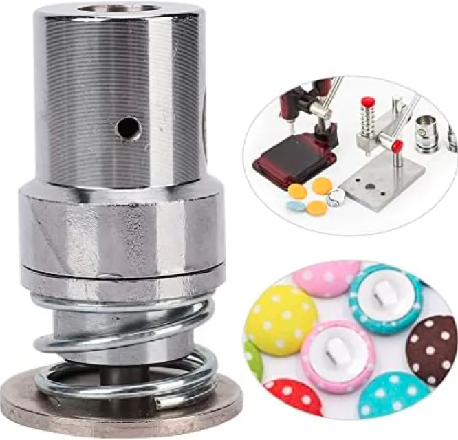 “Button Maker Mold – Fabric Covered Round Button Dies for Hand Press Machines”