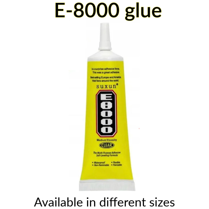 Imported High Quality E8000 Glue – 50ml Multipurpose Strong Adhesive for DIY, Jewelry, Crafts & Touch Screen Repair