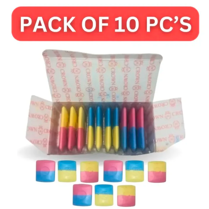 10 Pcs Tailoring Chalk Box – Rectangular Multicolor Fabric Marking Chalk for Garments | Premium Quality & Best Price