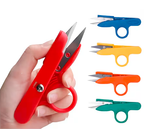 “Sewing Thread Cutter Ring – Plastic Finger Thimble for Yarn & Thread (Random Color)”