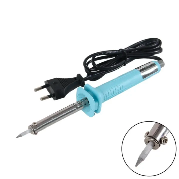 “Super World 220V Electric Soldering Iron – Plastic Handle, High Heat & Fast Heating for Repair & Rework”