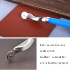 1-Pc “Tracing Wheel Sewing Tool – Plastic Handle Needle Point Marker for Fabric, Leather & Crafts (Random Color)”