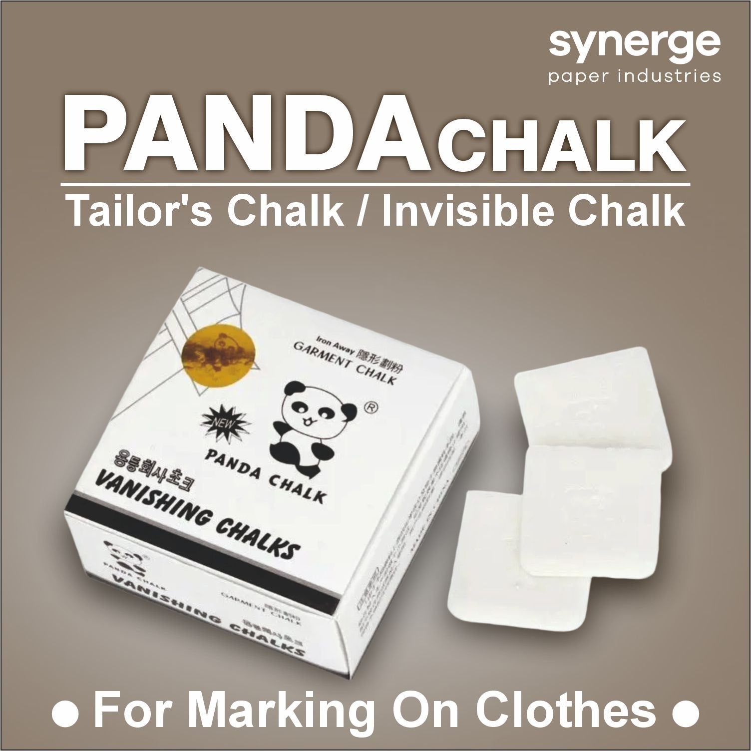 “50pcs Panda Tailor’s Chalk Crayons – Invisible Garment Marking for Sewing & Tailoring”