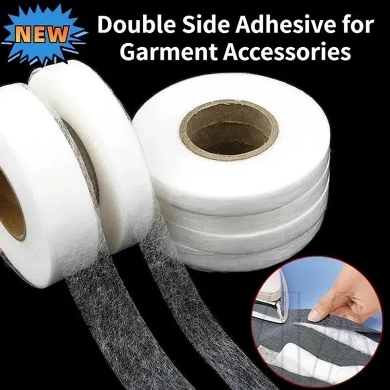 “Fabric Fusing Tape – 1-Inch Iron-On Hem Adhesive for Jeans, Trousers & Garments”